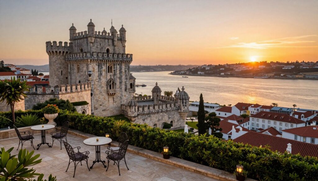 castle hotels in lisbon portugal with river views