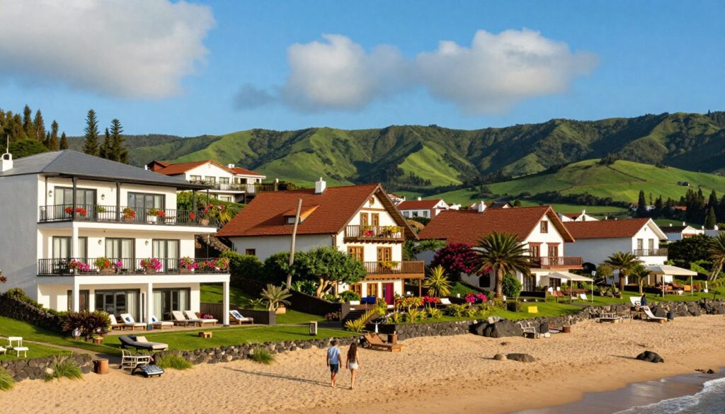 accommodation options on santa maria island