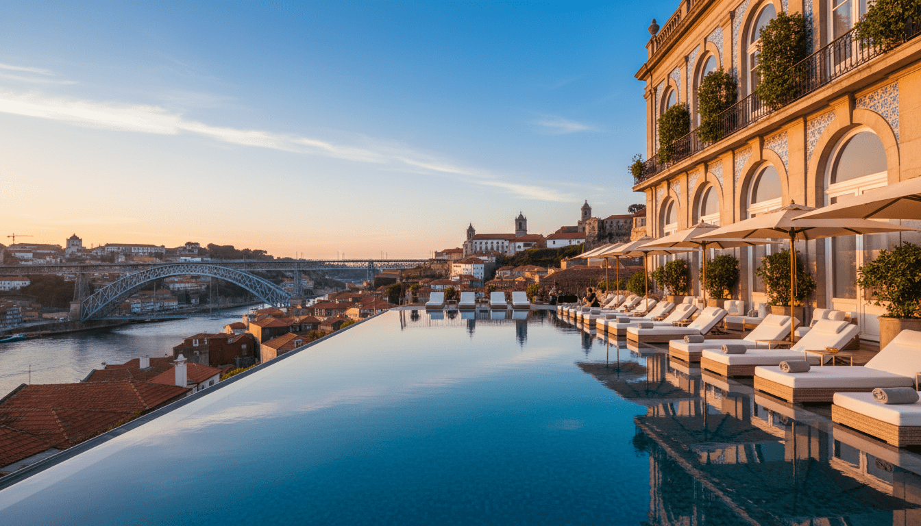 hotels in porto portugal with swimming pools