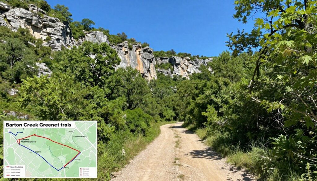 Barton Creek Greenbelt hiking trail map Austin Barton Creek Greenbelt hiking trail map Austin