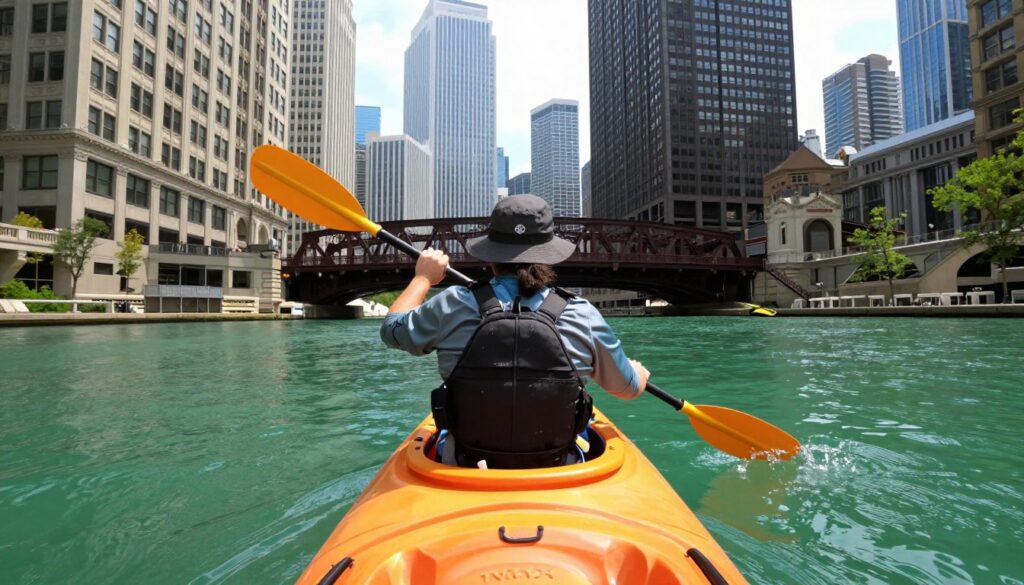 Chicago River kayak tour rental Chicago River kayak tour rental