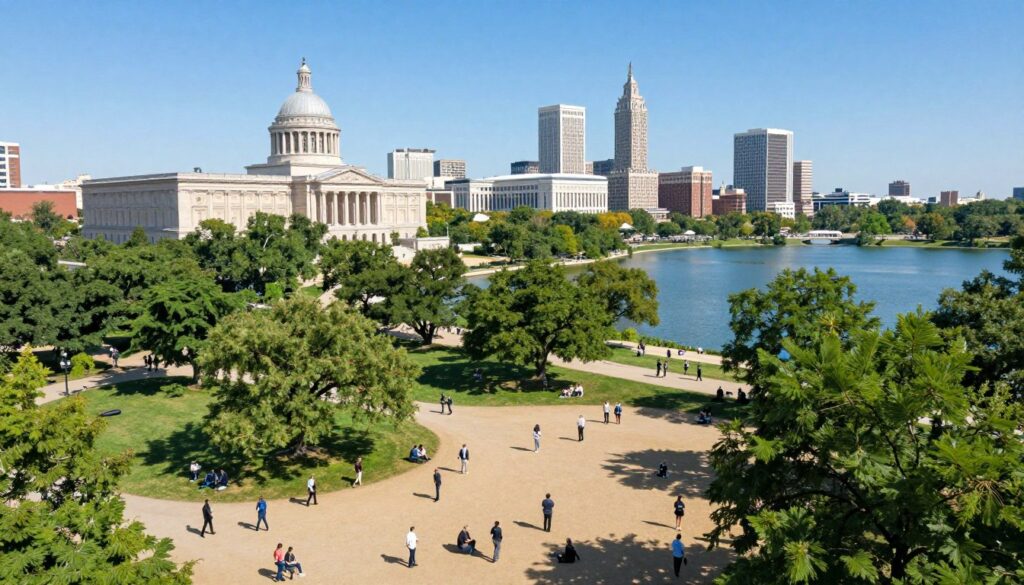 Forest Park St Louis attractions map Forest Park St Louis attractions map