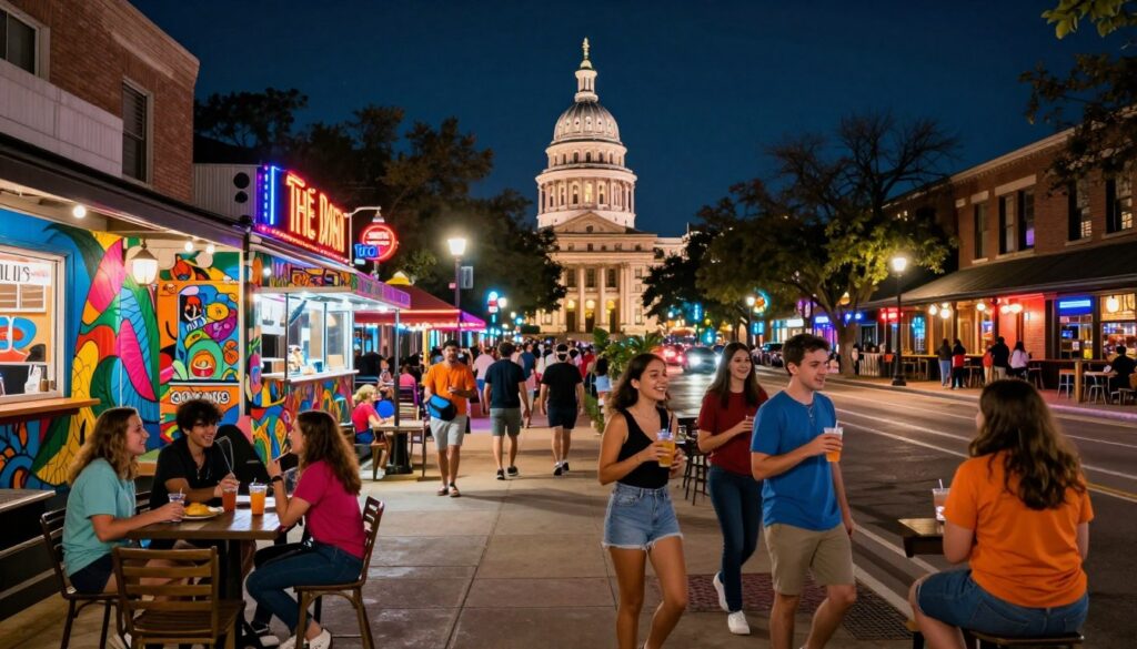 South Congress Austin nightlife South Congress Austin nightlife