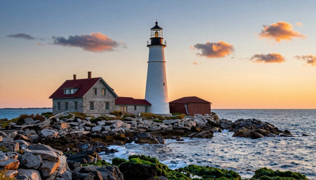 iconic lighthouses near Portland Maine