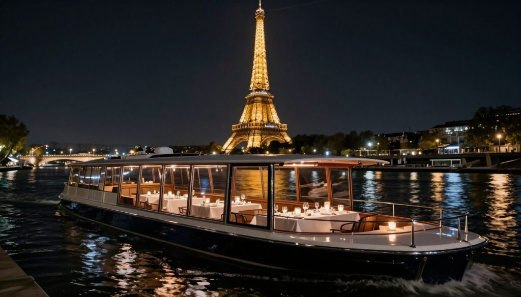 Seine river dinner cruise Paris reservations