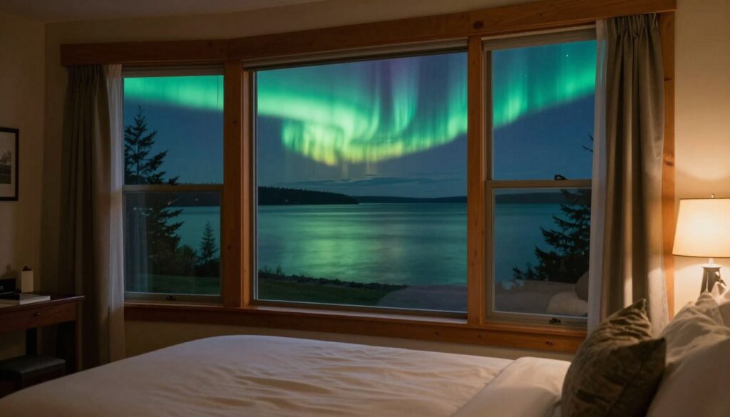 hotels Upper Peninsula Michigan northern lights